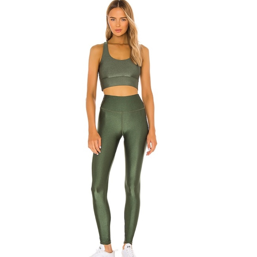 Kendall Ankle in Jade Satin, like new condition